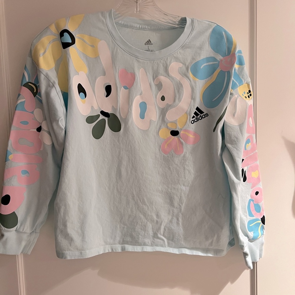 Girls long sleeve Adidas shirt